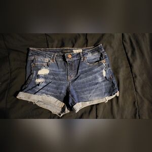 Aeropostale MIDI Jean Shorts Distressed